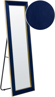 Standspiegel LAUTREC 150 cm Samtstoff Marineblau