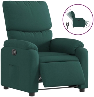 vidaXL Relaxsessel Elektrisch Dunkelgrün Stoff 3204806