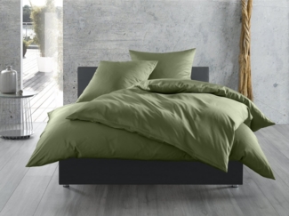 BETTWAESCHE-MIT-STIL Bettwäsche Mako Satin Bettwäsche uni einfarbig, Mako-Satin, 3 teilig