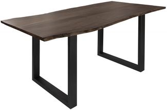 Baumtisch Akazie 160x90x76 grau Beine anthrazit matt FREEFORM 3