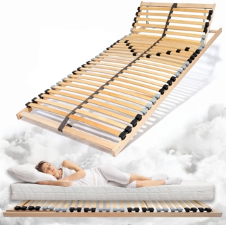 Coemo 7-Zonen Lattenrost ERGO K 90x200 Kopfteil verstellbar, Selbstbausatz