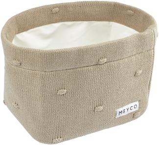 Meyco Mini Knots Kommodenkörbchen Medium Sand Braun sand