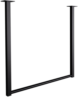 TPFLiving Kleiderstange Arvada (Robuste Konstruktion aus pulverbeschichtetem Stahl, bis 50 kg Traglast, Verschiedene Höhen (60 / 80 cm) und Breiten (60 / 80 / 100 / 120 cm), Robuste Konstruktion aus pulverbeschichtetem Stahl, bis 50 kg Traglast