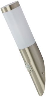 Wandlampe, Bewegungsmelder, Edelstahl, H 41 cm