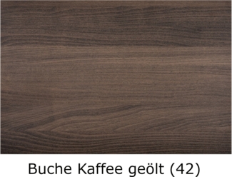 Dico Massivholz Nachttisch Select, Buche, 2 Schubladen 42 Buche kaffe geölt