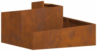 vidaXL Gartenblumentopf Braun 80 x 80 x 50 cm 873584