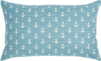 pad Kissen Ancre Anker Blau-Weiß (30x50 cm) 11640-K40-3050