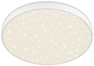 Briloner LED Deckenleuchte Flame Star weiß Ø 38,7 cm mit Sternenhimmel