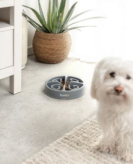 lionto Antischlingnapf für Hunde & Katzen, spülmaschinenfest, lebensmittelechter Kunststoff, robust mit Anti-Rutsch-Füßen