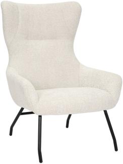 Selsey Suppet - Ohrensessel mit Bouclé-Bezug, beige