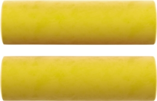 vidaXL Zierkissen 2 Stk. Gelb Ø15x50 cm Samt 349515