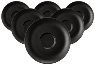 Seltmann Weiden Liberty Velvet Black Kombiuntertasse ø 16,1 cm 6er Set