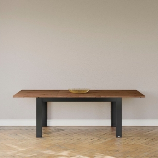 set one by Musterring Esstisch York, Typ 68, mit ausziehbarer Tischplatte, 3 Farben, Maße 160-240x90 cm