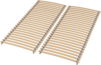 Rollrost 180x200, Ergonomischer Lattenrost aus Buchenholz, 28 Latten, Hergestellt in Deutschland, fertig montiert und gerollt, Traglast 130kg