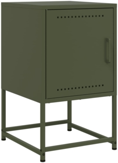 vidaXL Nachttisch Olivgrün 36x39x60,5 cm Stahl 846454