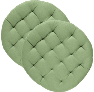 REDBEST Stuhlkissen Stuhlkissen "Tulsa" 2er-Pack, Uni