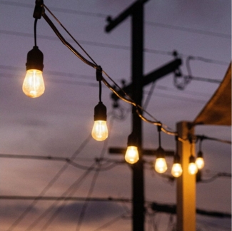 Nettlife LED-Lichterkette LED-Lichterkette S14 15m 16-flammig, 16-flammig, Weihnachtsdekoration