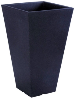 Spetebo Blumentopf Kunststoff Blumentopf anthrazit - 70 x 40 cm (Stück, 1 St, Pflanztopf), trapezförmiger Blumenkübel in Stein Optik
