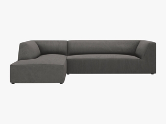 Micadoni 4-Sitzer Modular Sofa Ruby Links Kord Scala Dunkelgrau