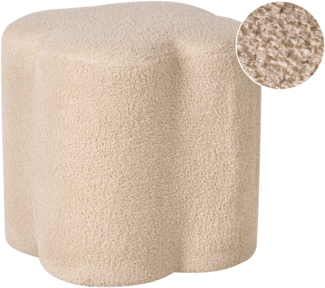 Pouf MANCOS Bouclé Beige