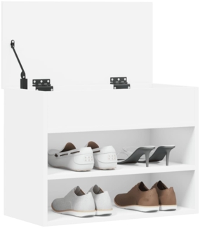 vidaXL Schuhbank Weiß 60x30x45 cm Holzwerkstoff 808738