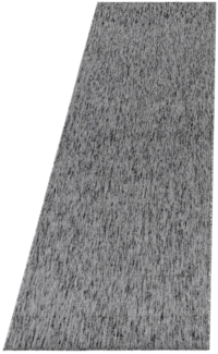 Kurzflor Teppich Neva Läufer - 80x250 cm - Grau