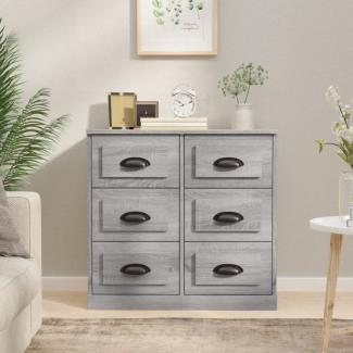 vidaXL Sideboard Grau Sonoma 70x35,5x67,5 cm Holzwerkstoff 816438