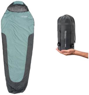 Lumaland Mumienschlafsack Where Tomorrow Camping Schlafsack 220x80x50, wasserabweisend Wärmekragen im Schulterbereich Camping Outdoor -5°C