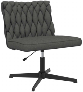 vidaXL Bürostuhl Drehbar Dunkelgrau Stoff 4105402