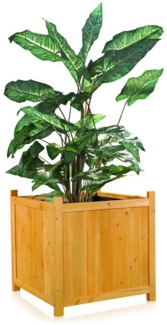 Pflanzkasten Blumentrog Blumentopf Garten Blumenkübel Holz Übertopf eckig
