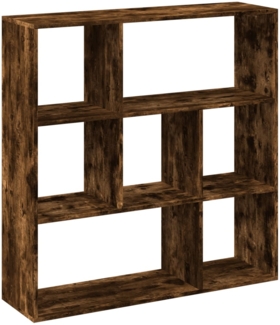 vidaXL Raumteiler-Bücherregal Räuchereiche 102x29x103,5 cm 858052