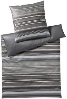 JOOP Bettwäsche Micro Lines stone shades | 200x220 cm + 2 x 80 x 80 cm