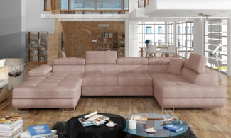 Eltap Rodrigo Ecksofa (Omega 91) Seite rechte, Rosa, 58 x 90 x 202 cm