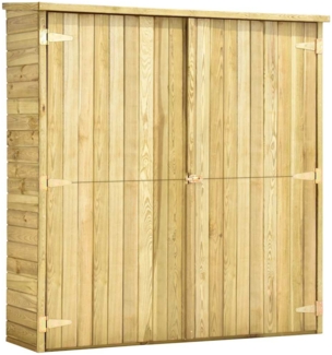 vidaXL Garten-Geräteschuppen 163x50x171 cm Kiefernholz Imprägniert 46362