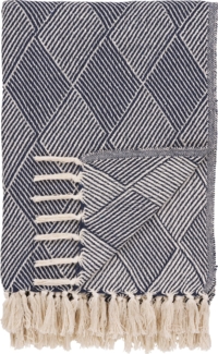 Karo, blau, 130x180 cm