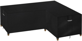 Dokon L-Form Gartenmöbel Abdeckung 600D Oxford Gewebe Wetterschutz für