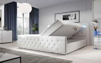 Boxspringbett Gloria 200x200 H4 Weiß