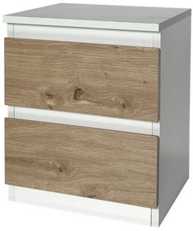 HTI-Living Nachtkommode Nachtkommode 2 grifflose Schubladen (Stück, 1 St, 1 Nachtkommode), Nachtschrank Nachttisch