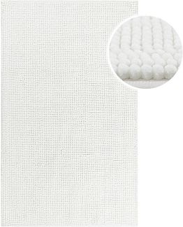 Wecon home Basics Badematte Balu, Höhe 14 mm, Polyester, rechteckig, Chenille, waschbar, rutschfest, schnell trocknend, weich, Badteppich