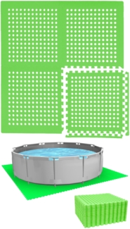 1cm Poolunterlage für 244cm Pool 28 Poolmatten Grün