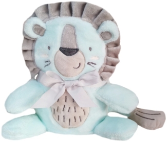 Kikkaboo Babydecke Fleece 3D Tierstickerei, Größe 100x75 cm, Kuscheltier hellblau