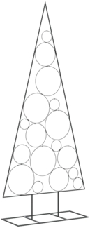 vidaXL Metall-Weihnachtsbaum für Dekorationen Schwarz 180 cm 4018958