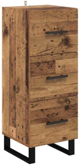 vidaXL Sideboard Altholz 34,5 x 34 x 90 cm Verbundholz und Eisen 881585