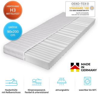 HOME DELUXE Matratze ORTHO BASIC - 90 x 200 cm Made in Germany