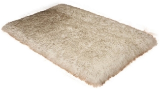BTTO TEPP Hochflor-Teppich Fellteppich,Kunstfell,Weich,Hochflor Shaggy Teppiche,Rechteckig, Länge 6cm, 60X120 cm, Langflor Teppich,Wohnzimmer,Schlafzimmer,Esszimmer,Uni Einfarbig