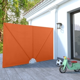 vidaXL Faltbarer Terrassen-Seitenfächer Terracotta-Rot 240×160 cm 44571