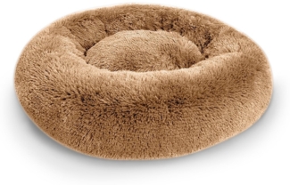 FAVRE Tierbett Sweet Donut Hundebett Katzenbett Shaggy Flauschig versch. Größen, Polyester, verschiedene Größen, verschiedene Farben, Flauschiges Hundebett