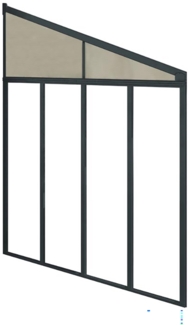 Palram - Canopia Terrassenüberdachung Feria | Grau