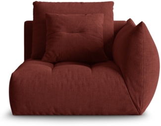 Micadoni Eckmodul Bloom Rechts Strukturierter Stoff City Rot