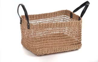 Lycce Dekokorb Aufbewahrungskorb SEEGRAS Deko-Korb Korb Tasche Korbtasche Flechtkorb